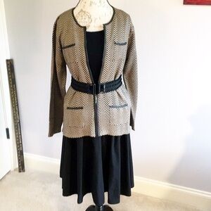 𝅺NWT Jenny Black/Tan Jacket